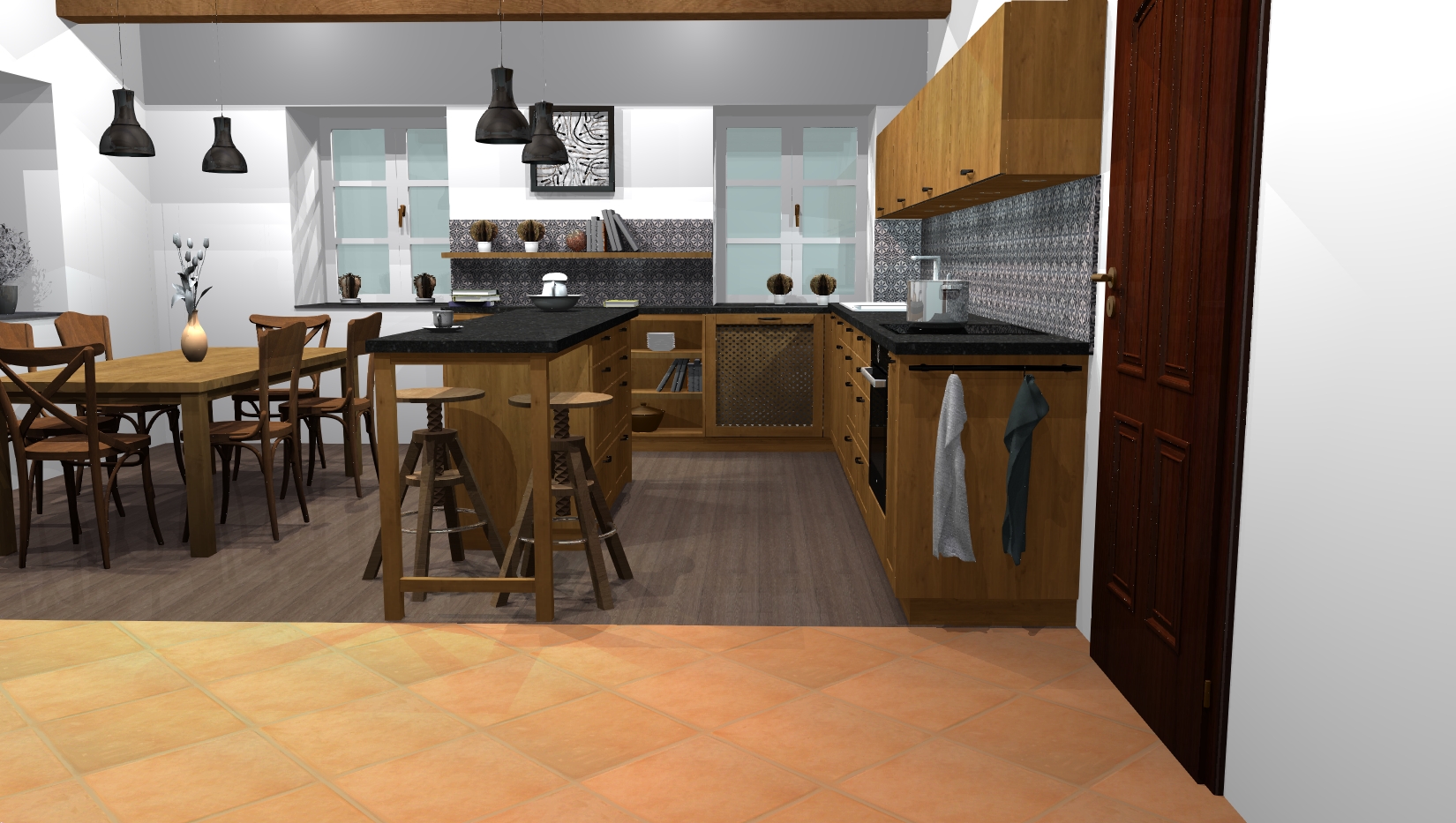 3D Návrh kuchyně Spálov, Nový Jičín