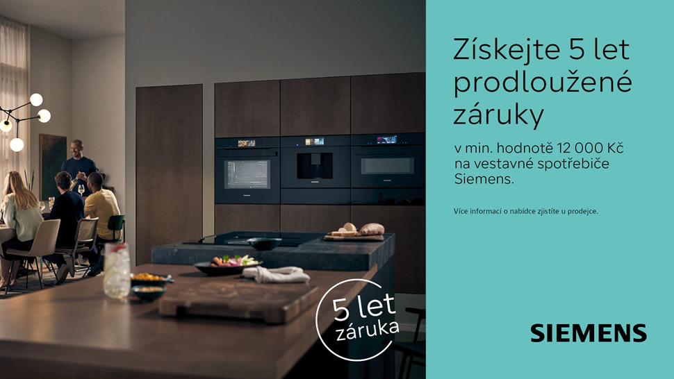 prodloužená záruka spotřebičů SIEMENS